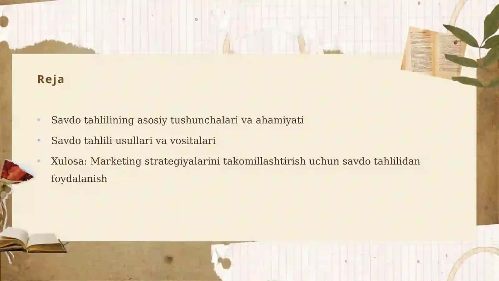 Marketingda savdo tahlili 2