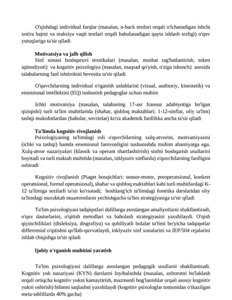 Psixologiya O'qitish Usullari 2