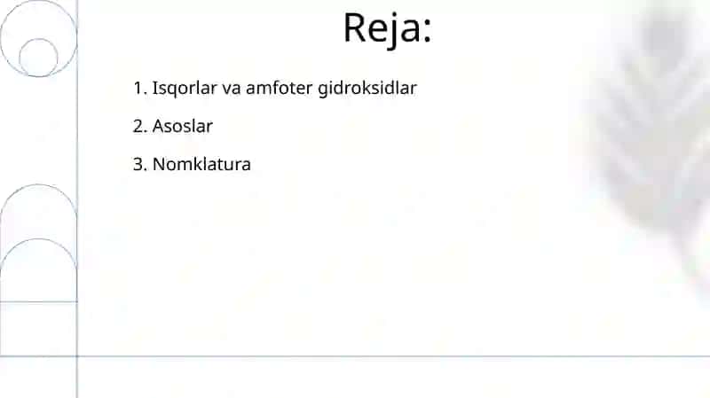 Asoslar,nomlanishi.Ishqorlar.Amfoter gidroksidlar 2
