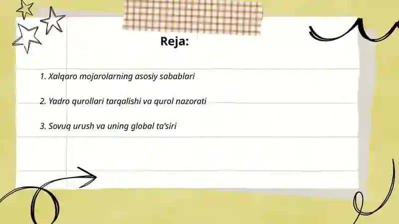 Xalqaro mojarolar va urushlar 2