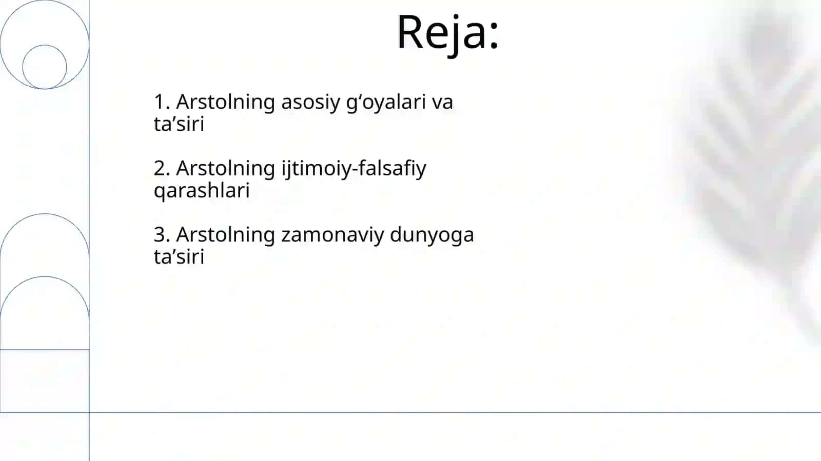 Arstolning ijtimoiy falsafiy qarashlari 2