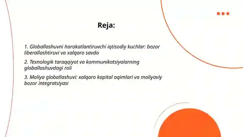 Jahon iqtisodiyoti globallashuvi 2