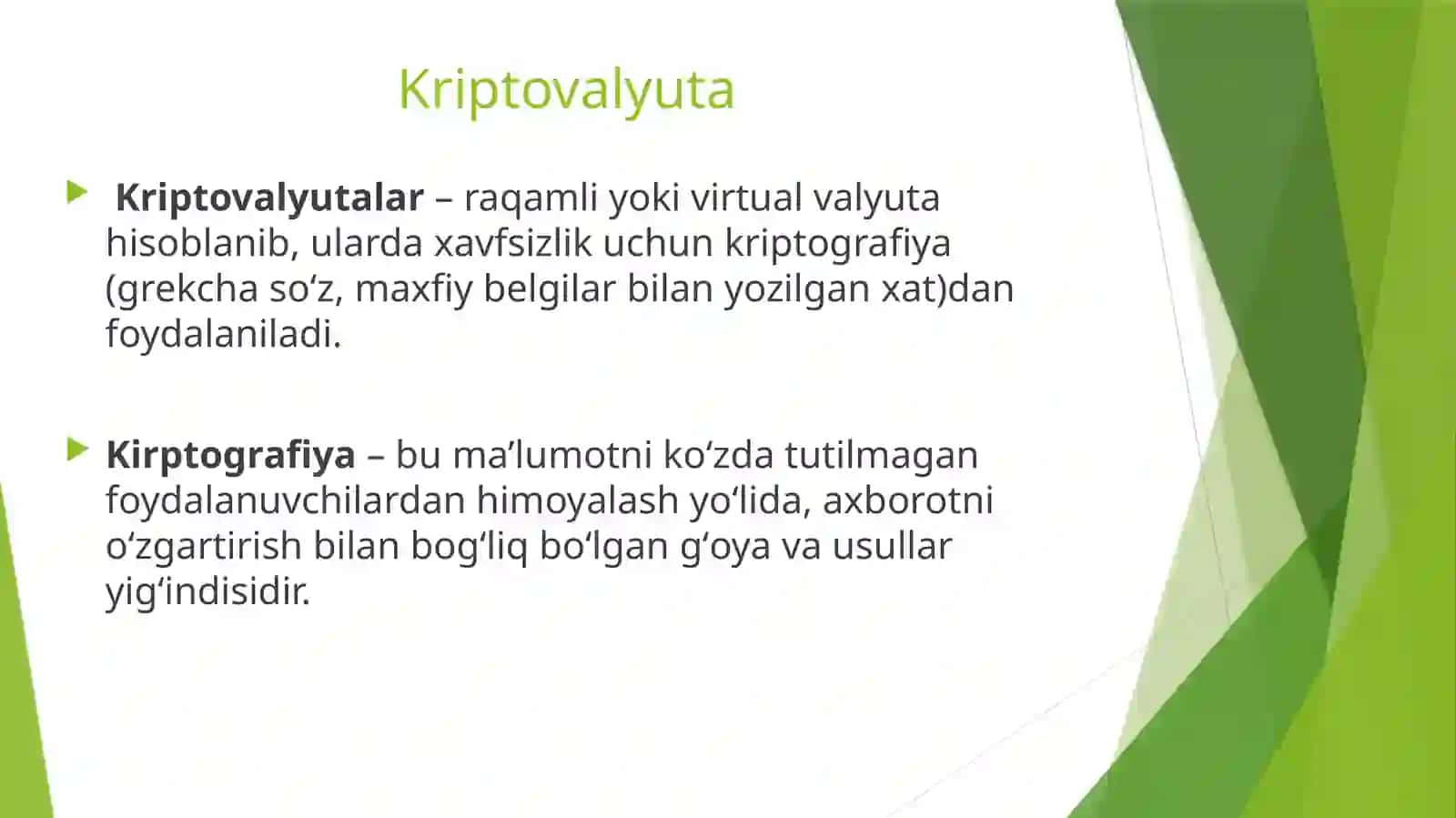 KRIPTOVALYUTALAR BOZORI VA BLOKCHEYN TEXNOLOGIYALAR 2