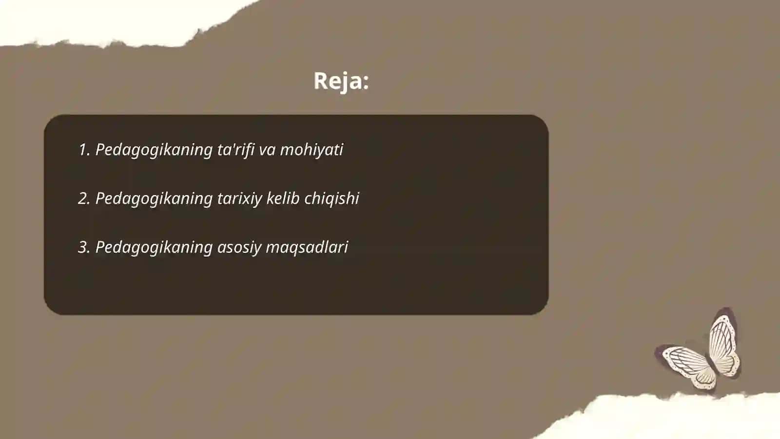Pedagogikaning ilmiy asoslari 2