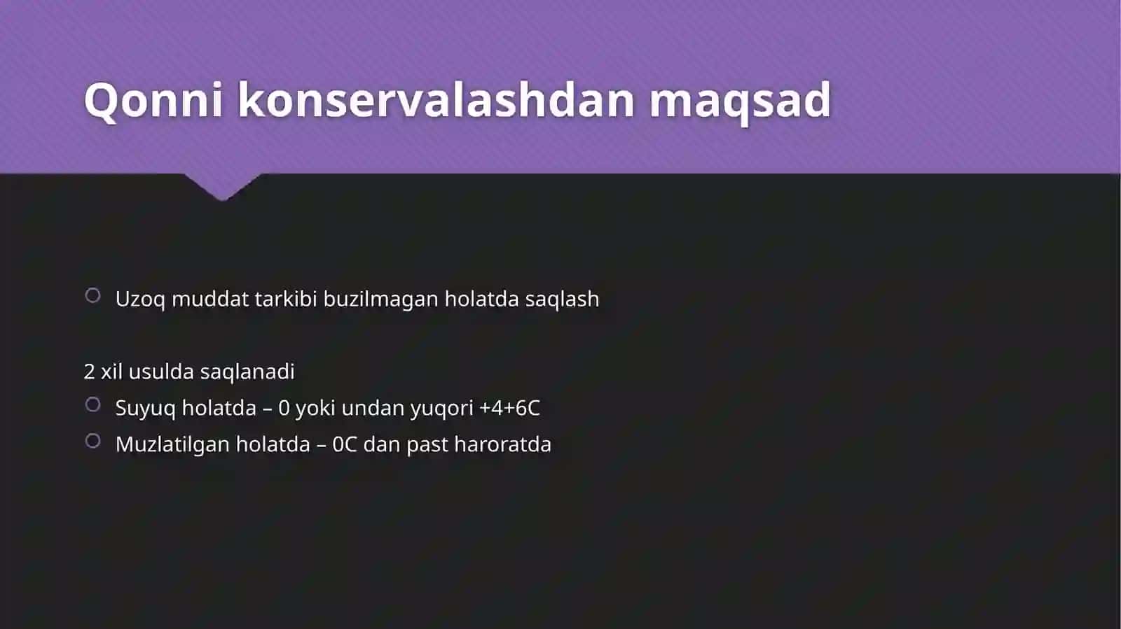 Qonnikonservalash 2