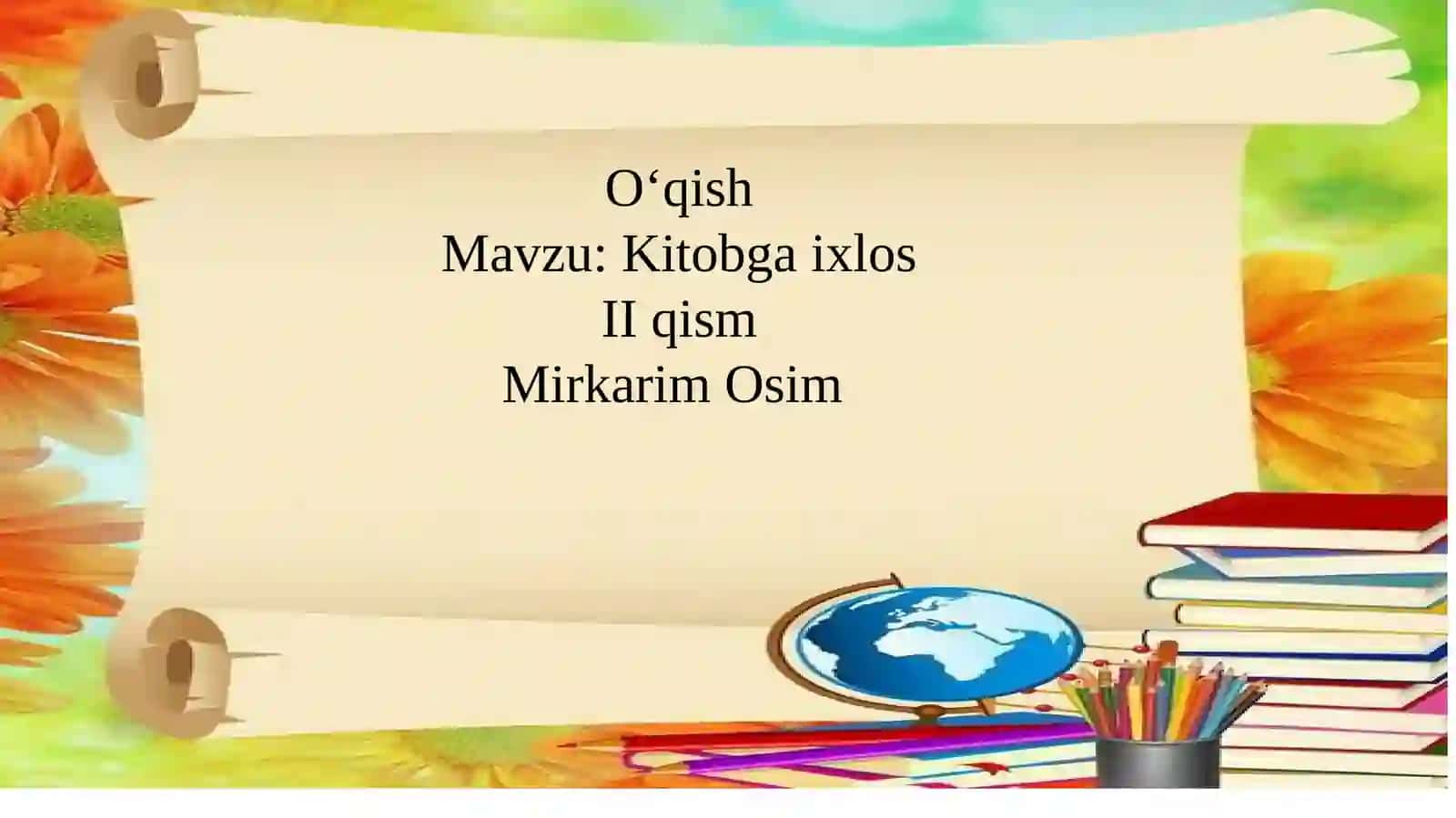 Kitobga ixlos 2
