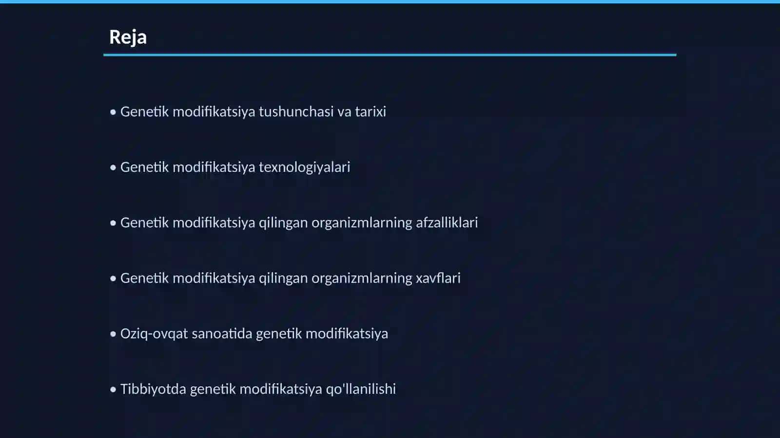 Genetik modifikatsiya qilingan organizmlar 2