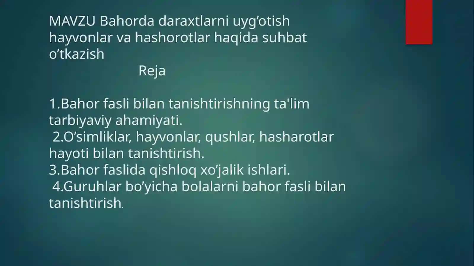 Bahor daraxtlarini O'qtish 2
