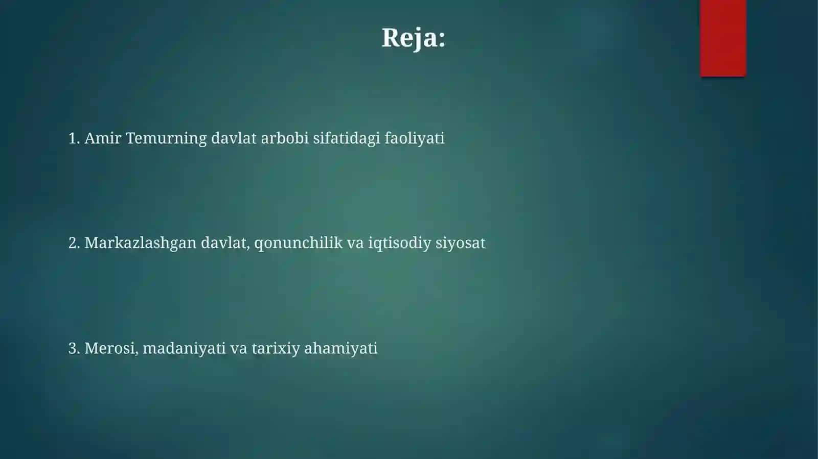 AmirTemurBuyukdavlatarbobi 2
