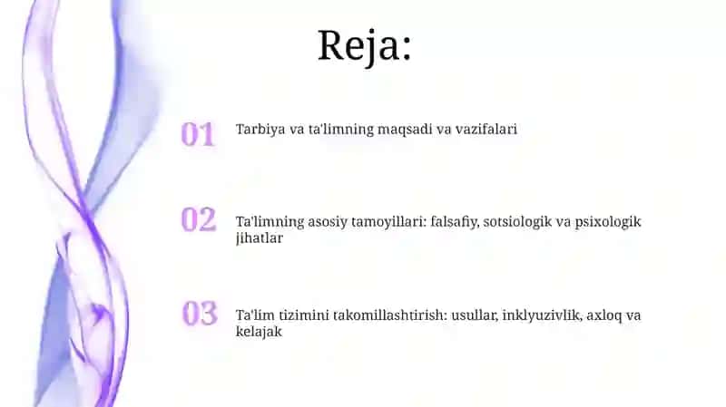 Tarbiyaning maqsadi va vazifalari 2