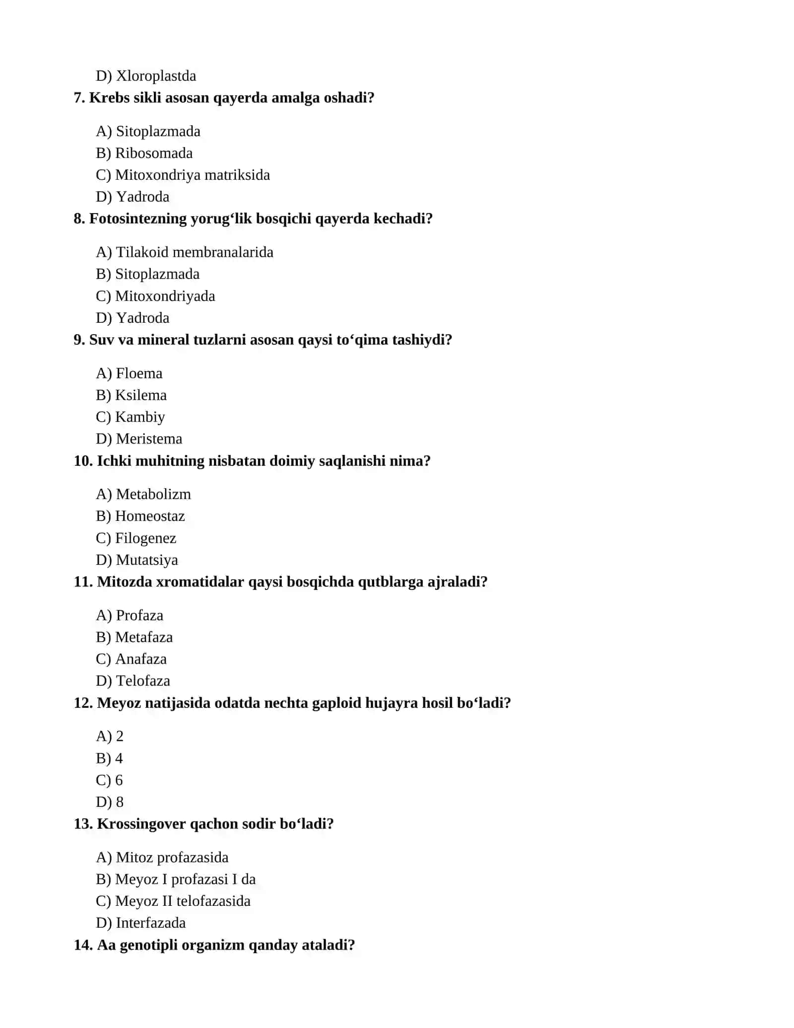 Biologiya_2026_100_ta_attestatsiya_testi javobi bilan 2