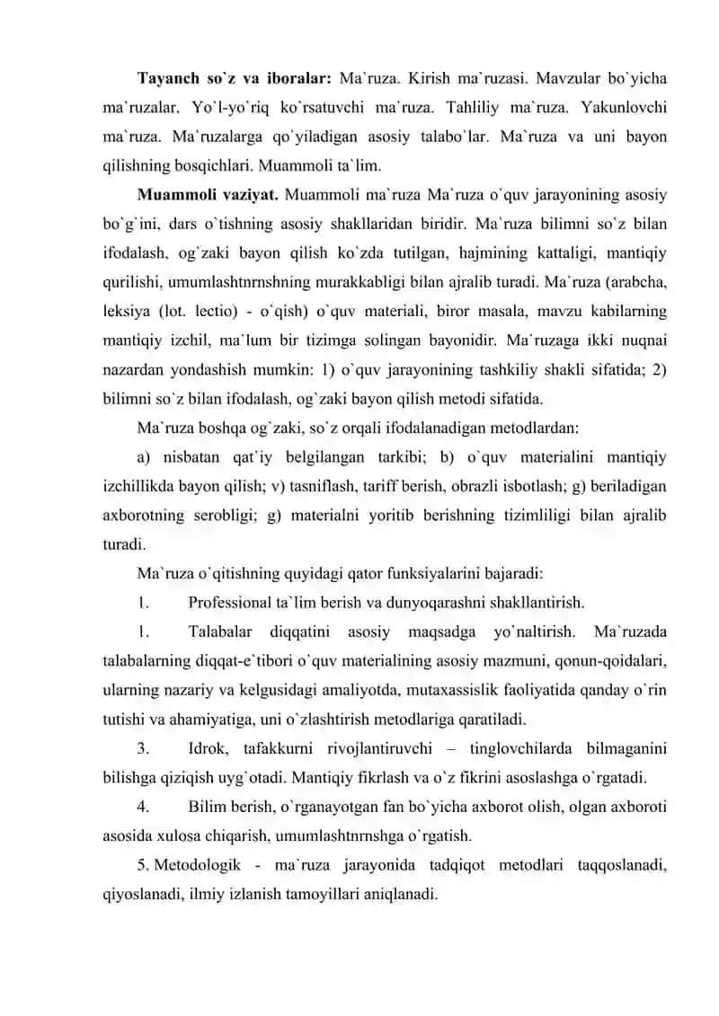 Iqtisodiy fanlarni urganishda maruza 2