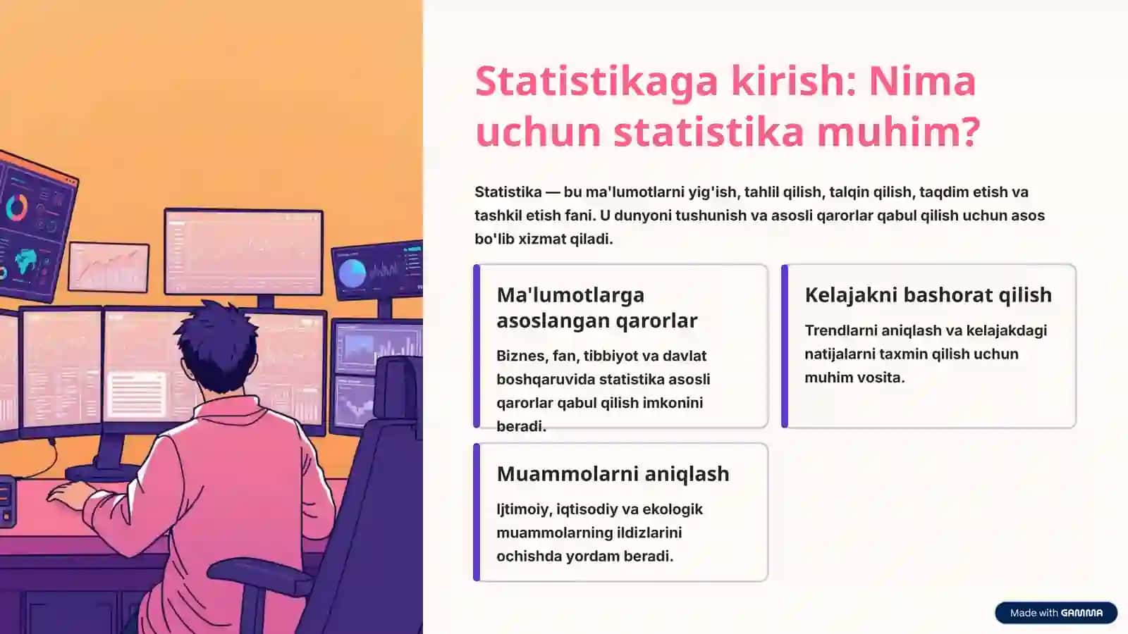Statistikaga kirish: Nima uchun statistika muhim? 2