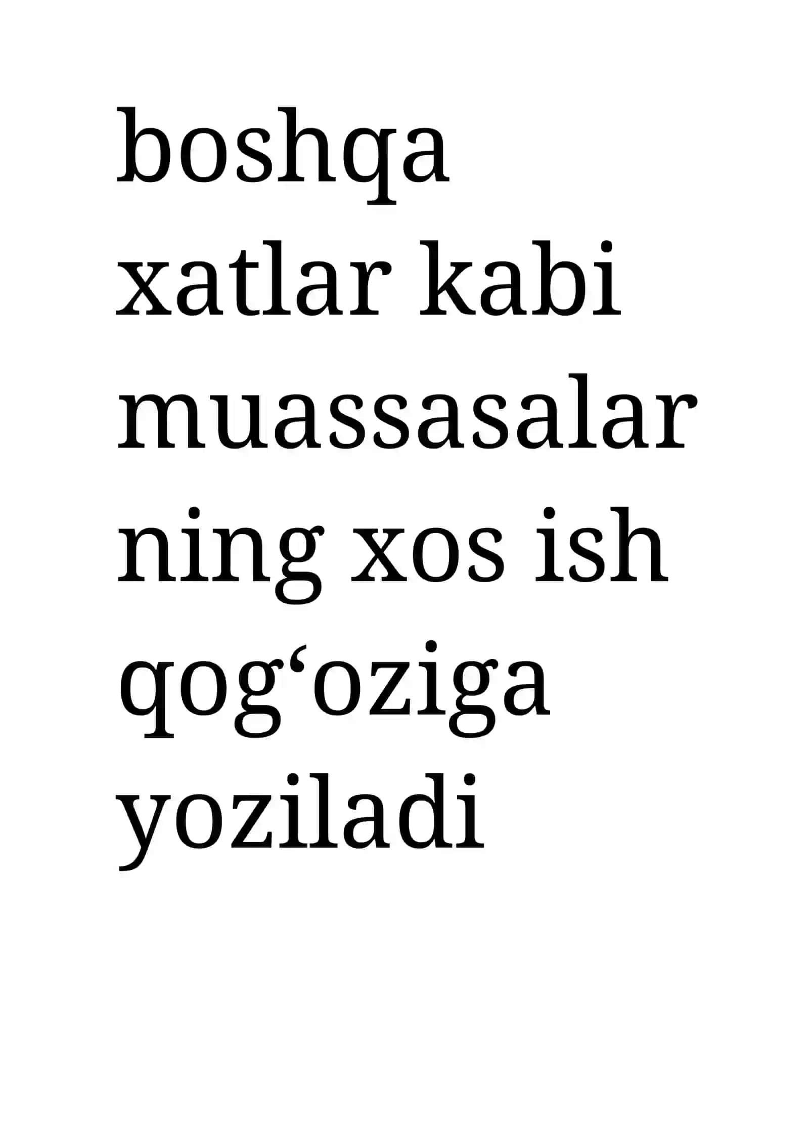 XIZMAT YOZISHMALARI 2