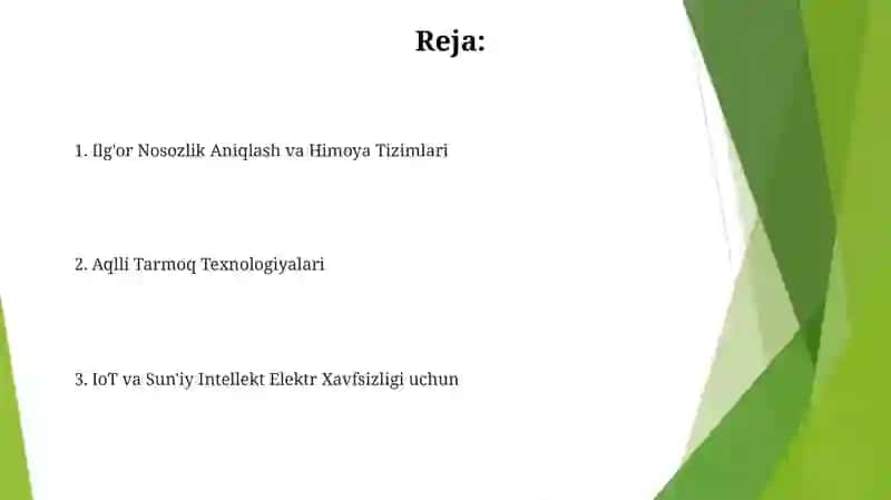 Aqlli Tarmoq Texnologiyalari 2
