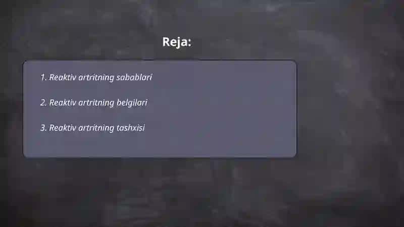 Reaktiv artrit 2