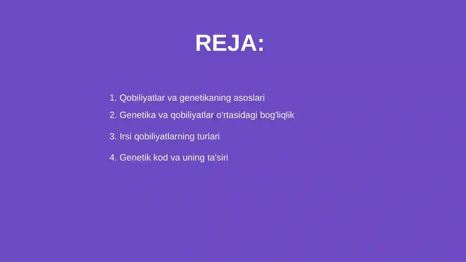 Qobiliyatlar va genetika 2