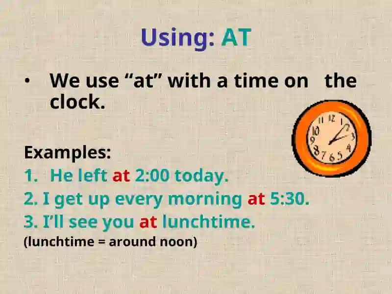 Prepositions of Time 2