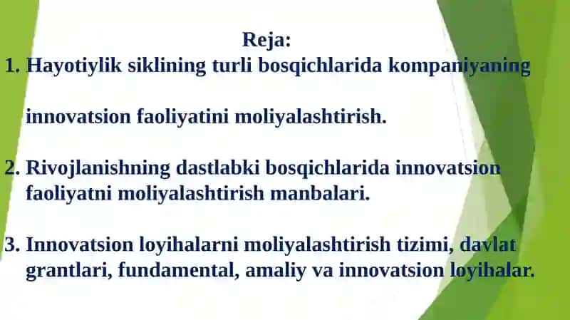 INNOVATSION LOYIHALARNI MOLIYALASHTIRISH TIZIMI 2