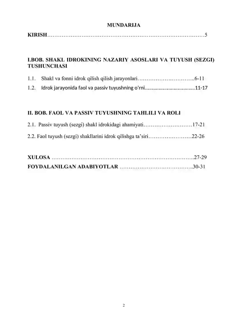 SHAKLNI IDROK QILISHDA FAOL VA PASSIV TUYUSHNING ROLI 2