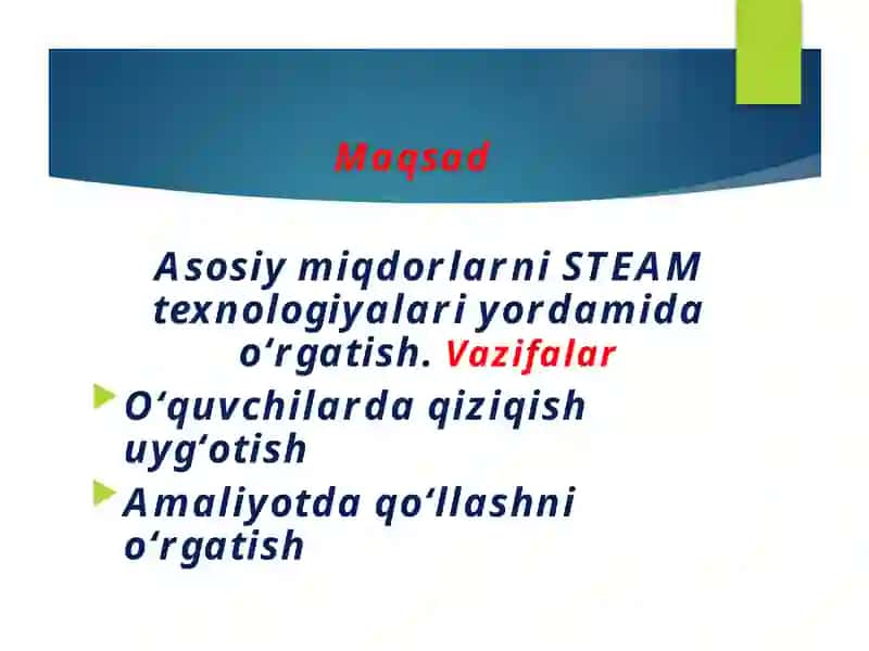 STEAM texnologiyalari 2