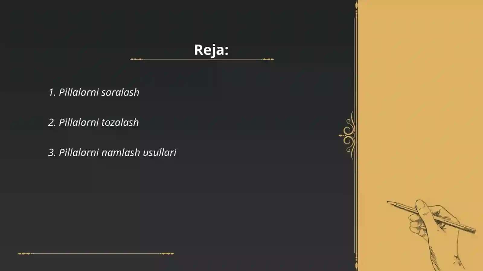 Pillalarni chuvishga dastlabki tayyorlash 2