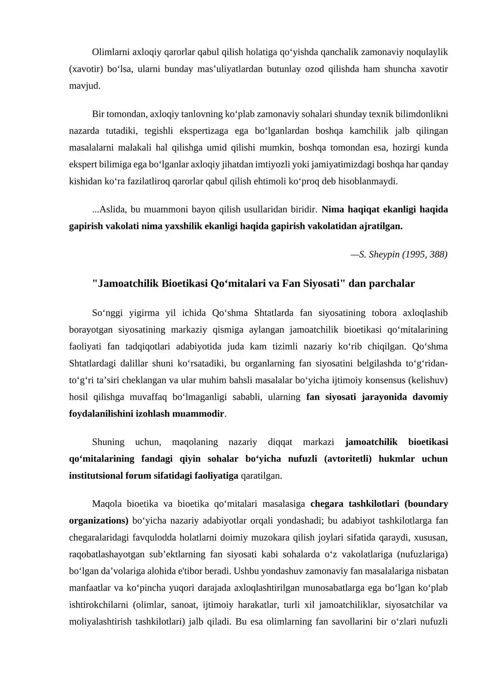 Jamoatchilik Bioetikasi va Jamoatchiliklar 2