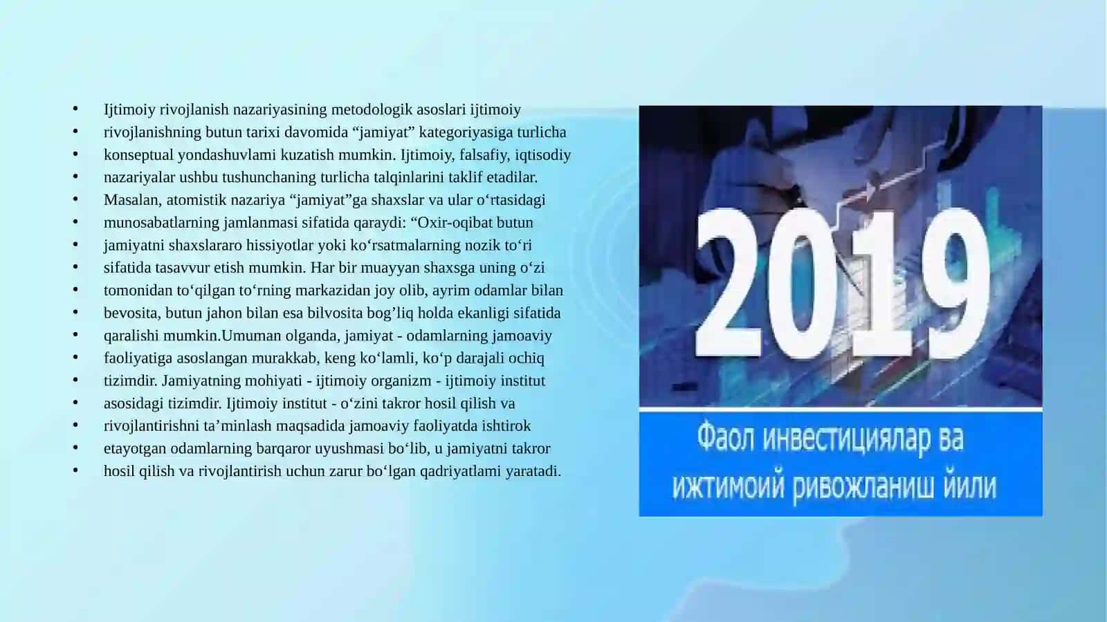 IJTIMOIY RIVOJLANISH NAZARIYASINING METODOLOGIK ASOSLARI 2