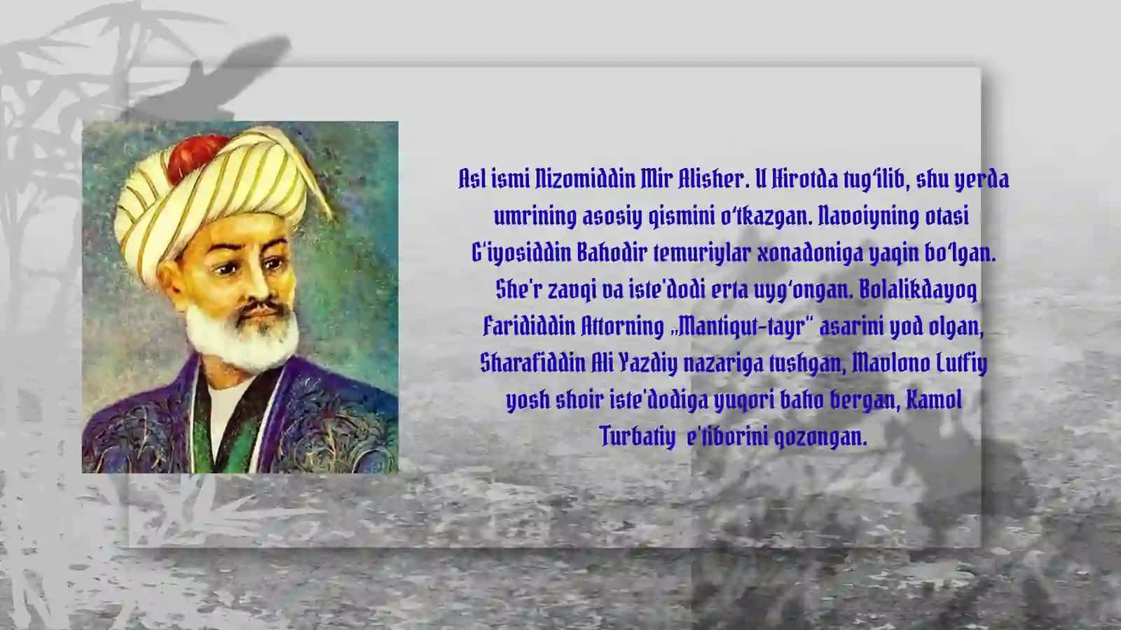 Alisher Navoiyning hayoti va ijodi 2
