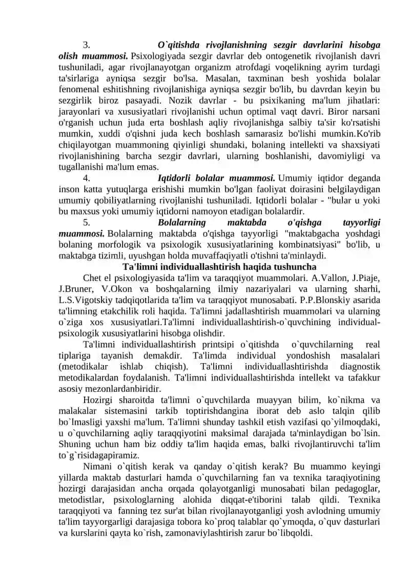 Ta'lim Psixologiyasi 2