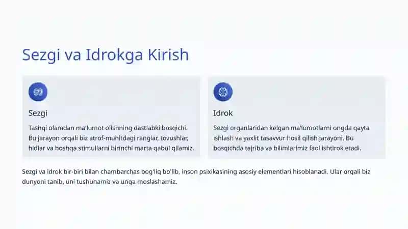 Sezgi va Idrokning Psixologik Asoslari 2