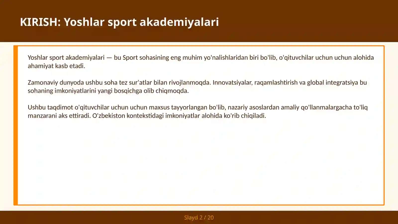 Yoshlar sport akademiyalari 2