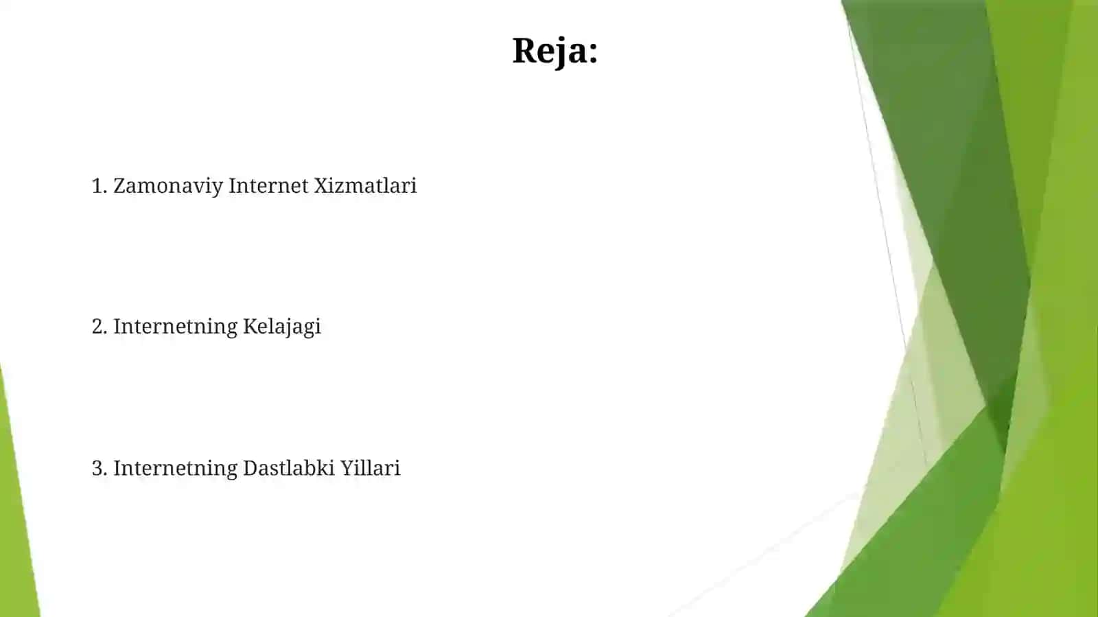 Zamonaviy Internet Xizmatlari 2