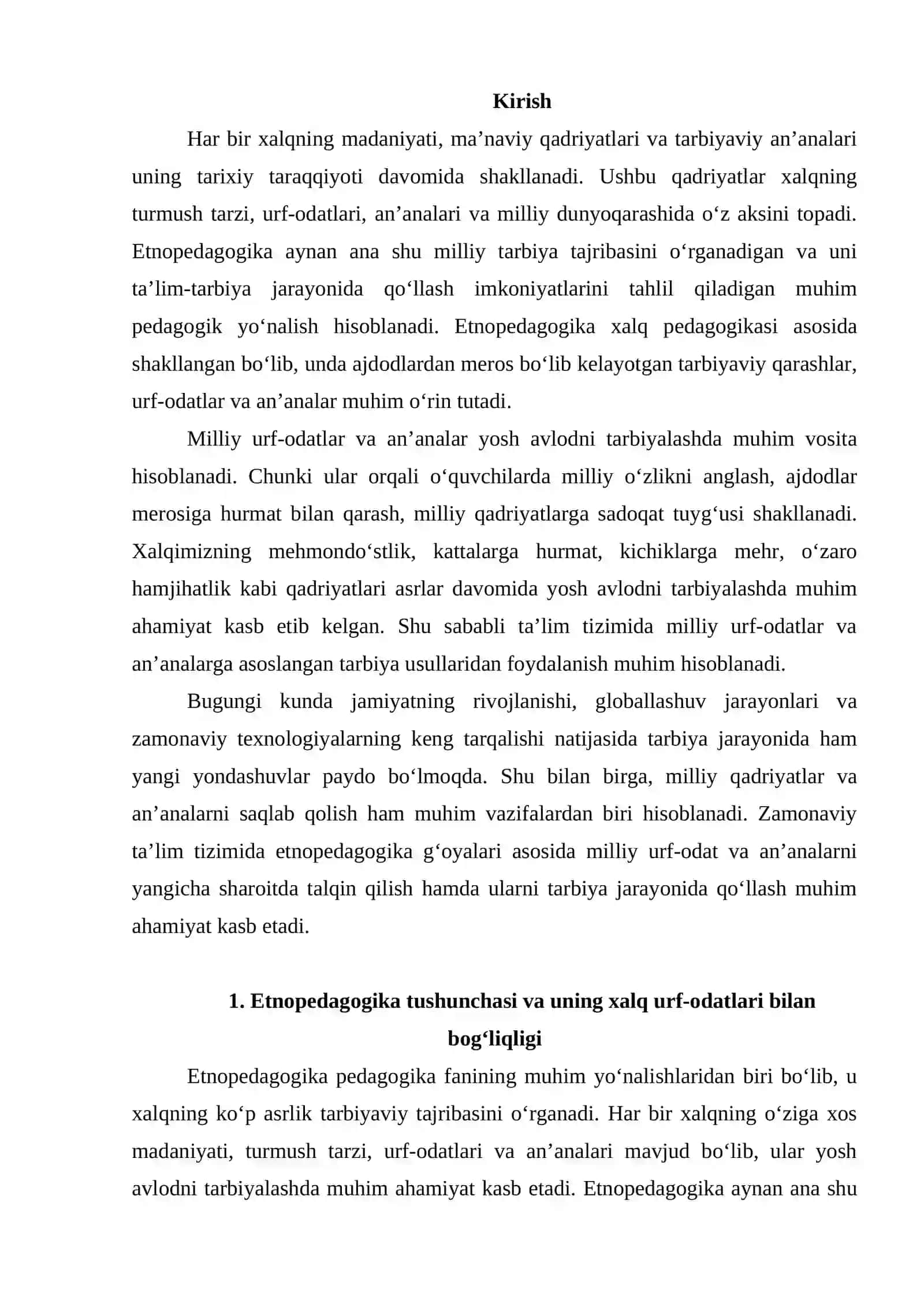 Etnopedagogika urf-odatlarining yangicha sharoitlarda talqini 2