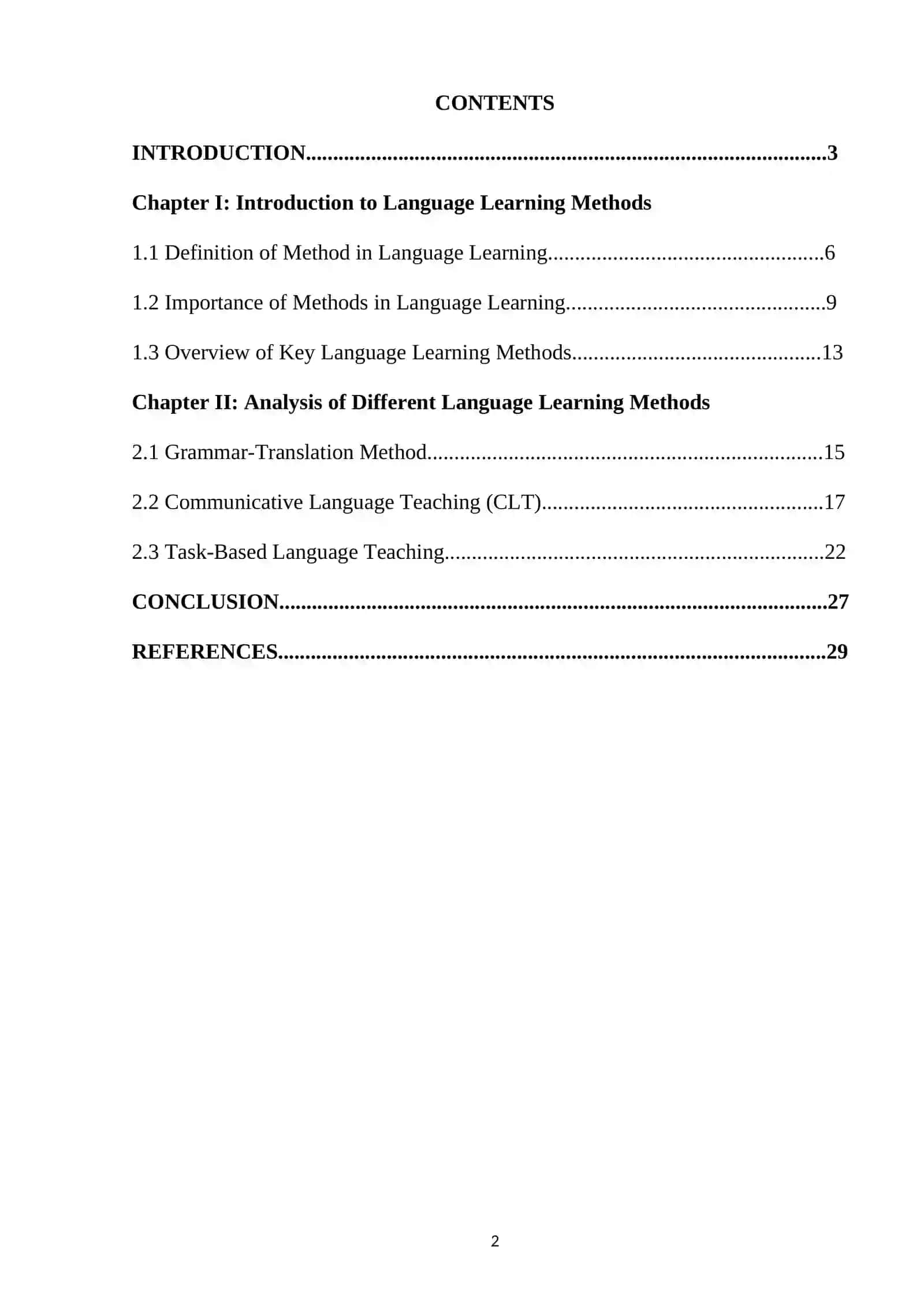 Analysis of Term Method in Foreign Language Learning 2