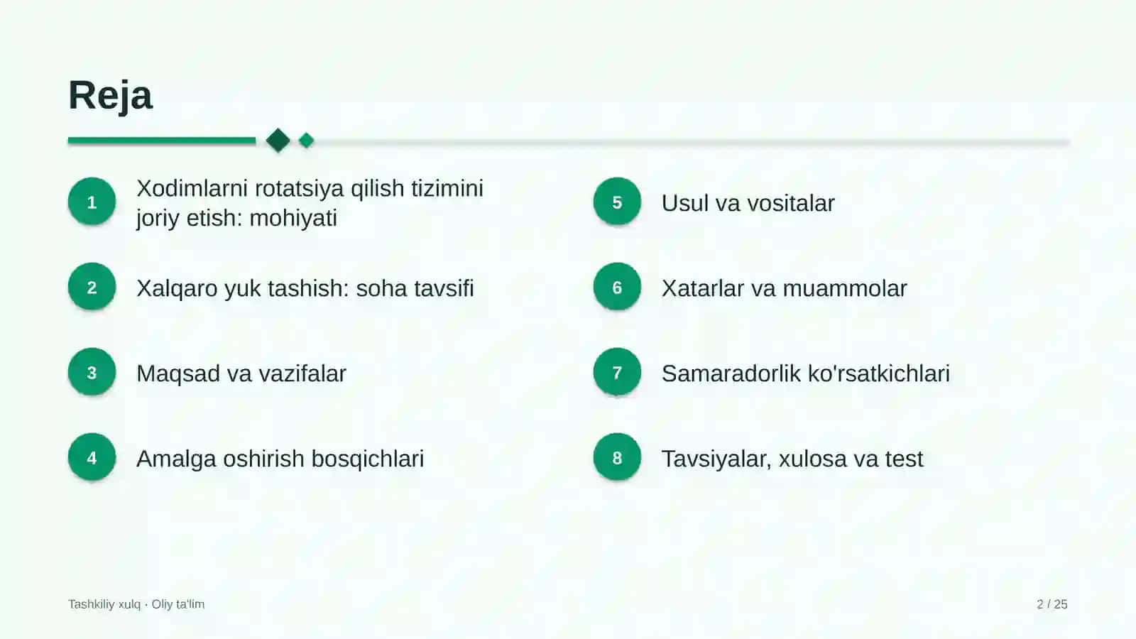 xalqaro yuk tashishda xodimlarni rotatsiya qilish tizimini joriy etish 7992 2
