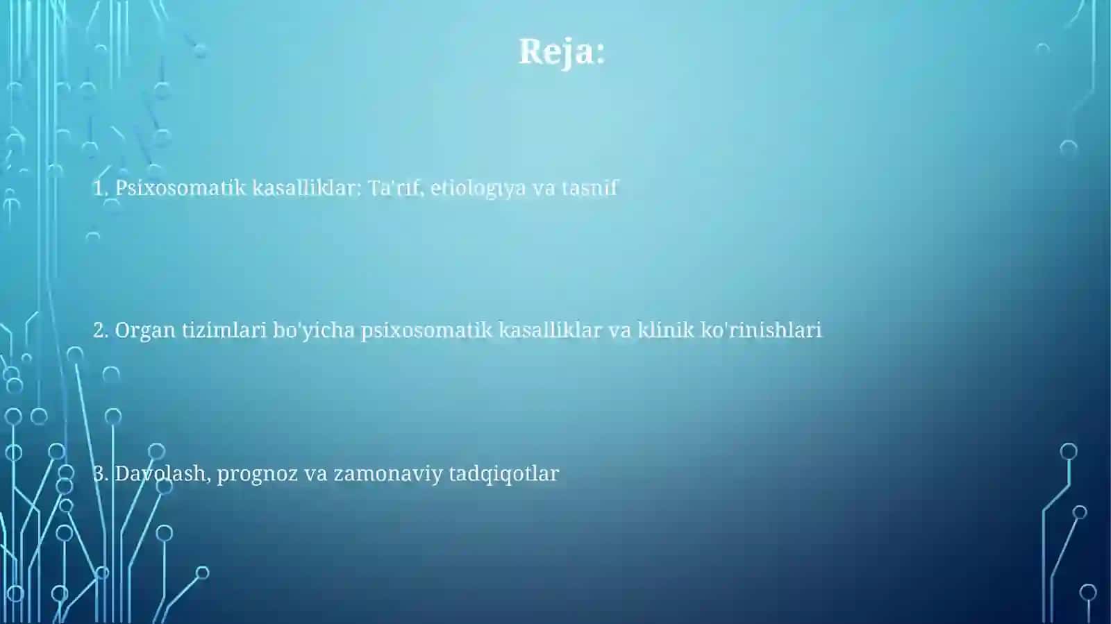 Psixosomatik kasalliklar klassifikatsiyasi 2