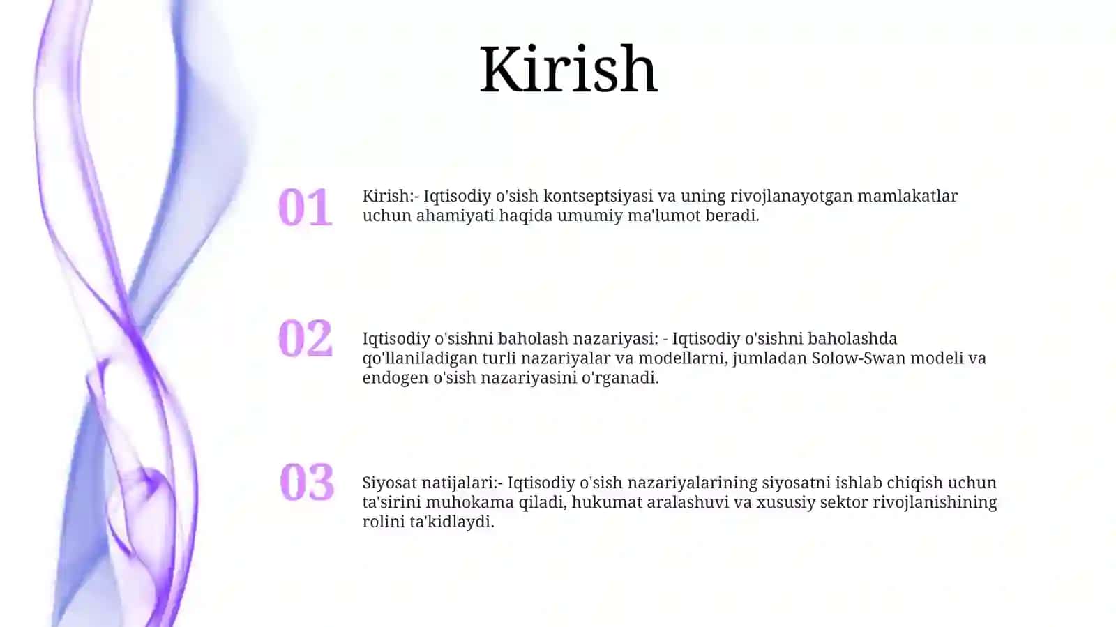 Iqtisodiy O'Sish Evalyutsiyasining Nazaryasi 2