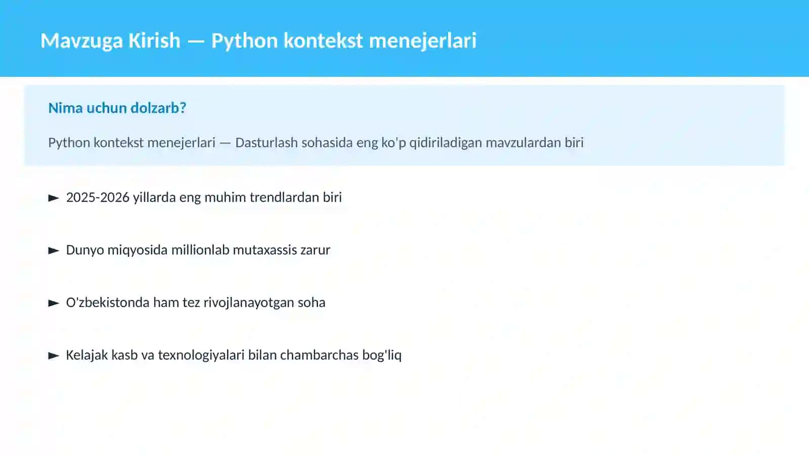 PYTHON DASTURLASH 2
