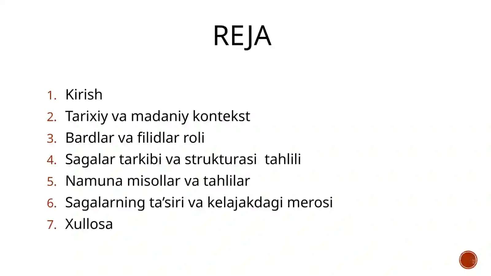 Adabiyot fanidan tag’dimot 2