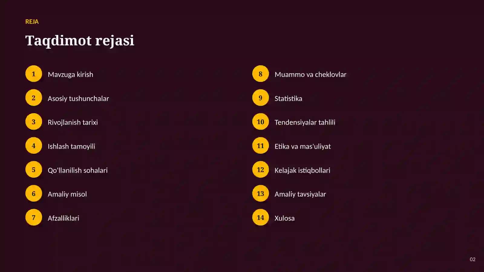 SUN'IY INTELLEKT • TABIIY TILNI QAYTA ISHLASH 2