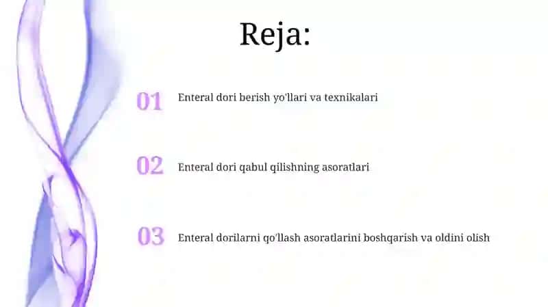 Enteral dorilarni boshqarish asoratlari 2