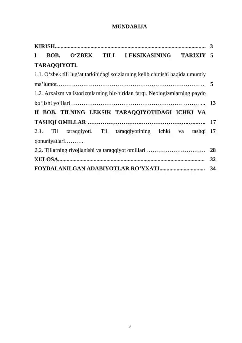 O‘ZBEK TILI LEKSIKASINING TARIXIY TARAQQIYOTI 2