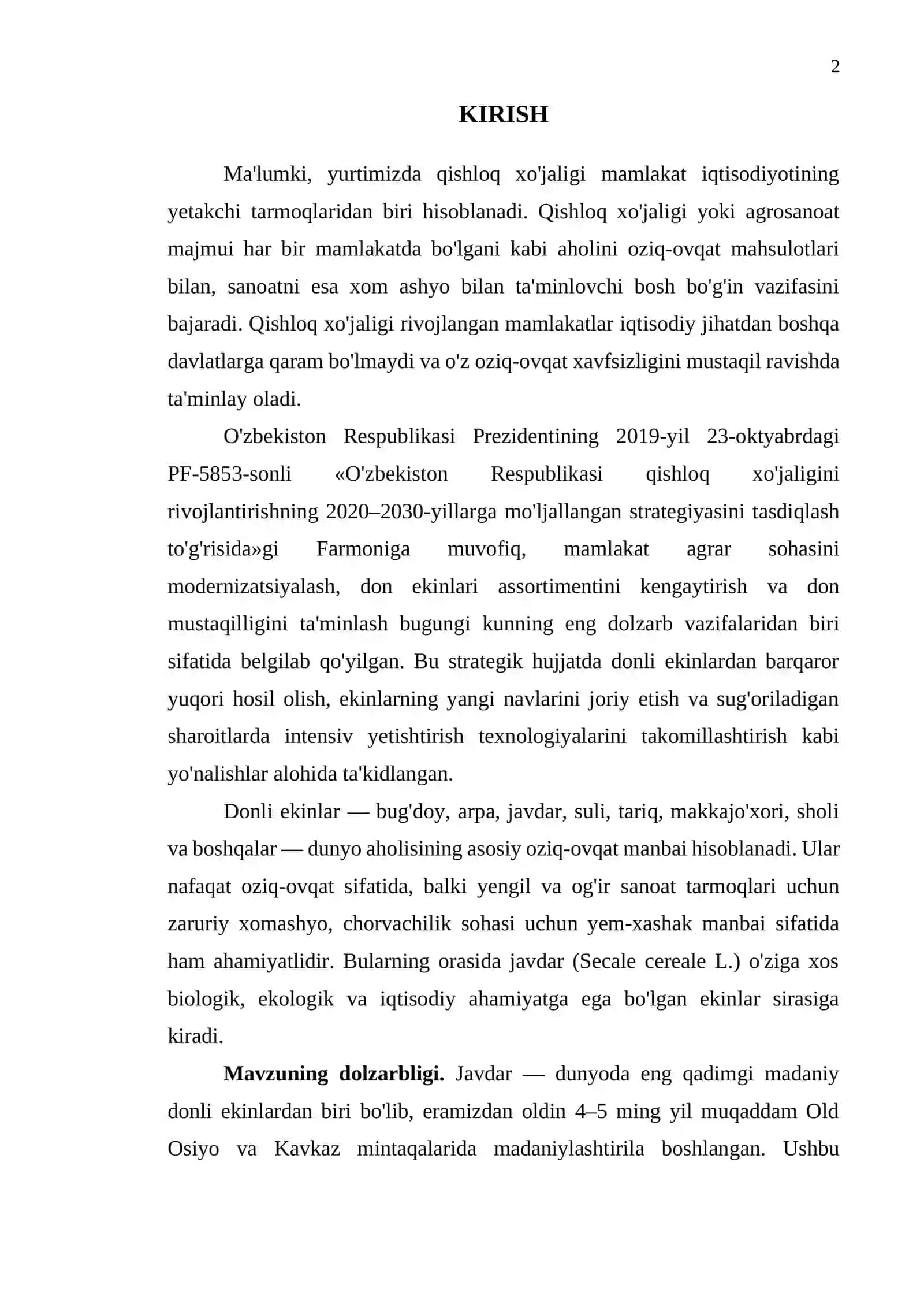 Javdarning Biologik Xususiyatlari 2