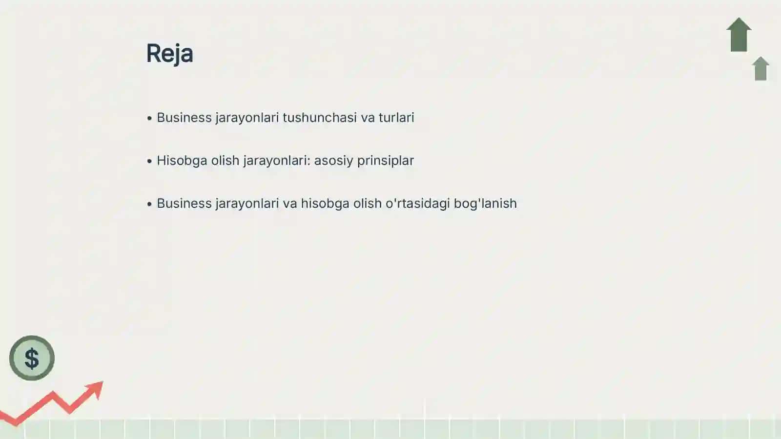 Business processes and their accounting 2