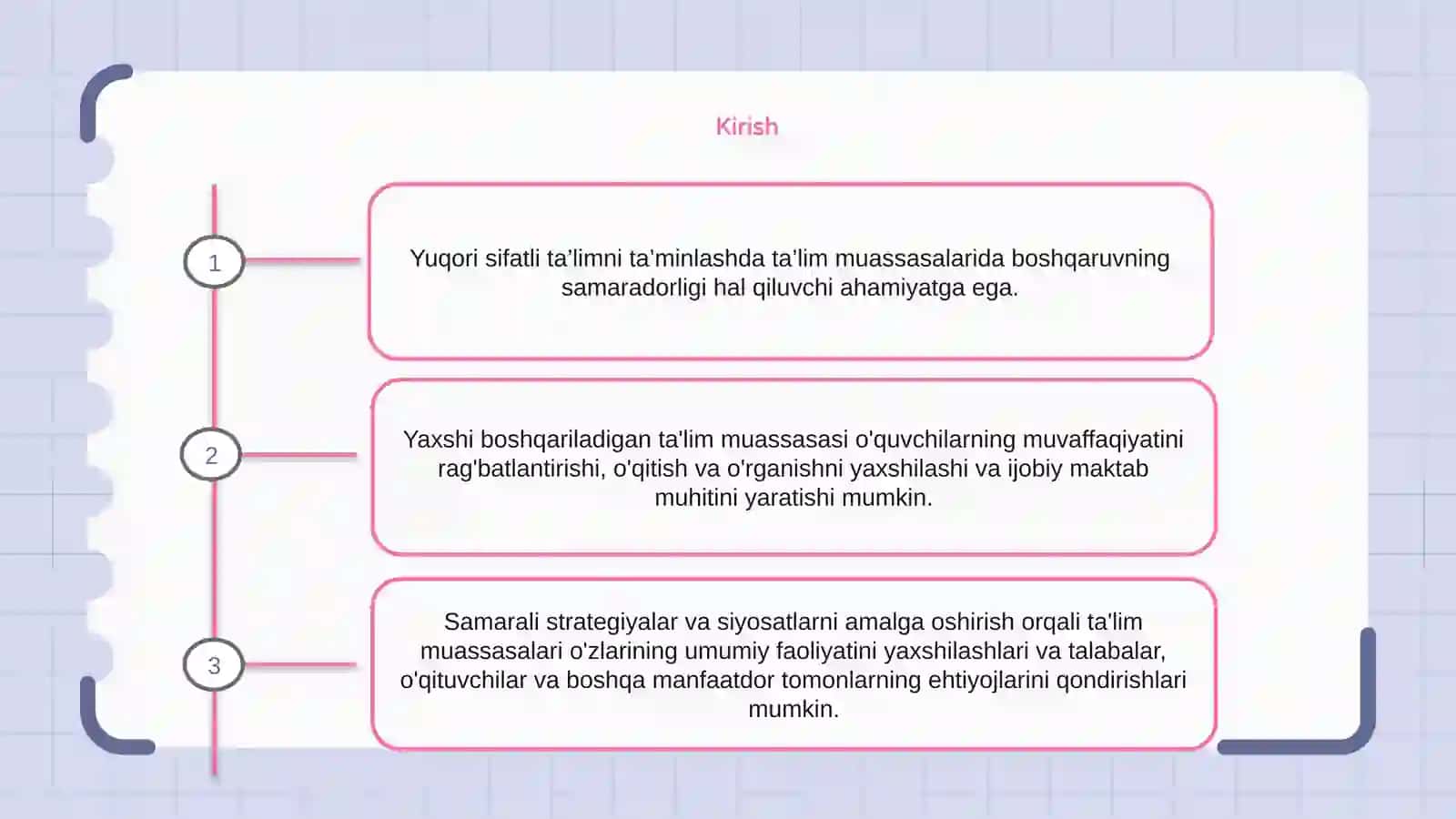 Ta’lim muassalarini boshqaruv samaradorligi 2
