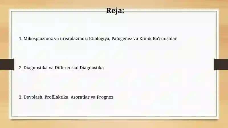 Mikoplazmoz va ureaplazmoz 2