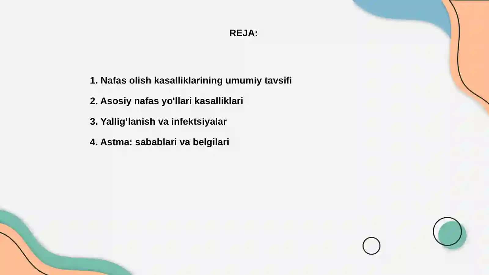 Nafas olish kasaliklari 2
