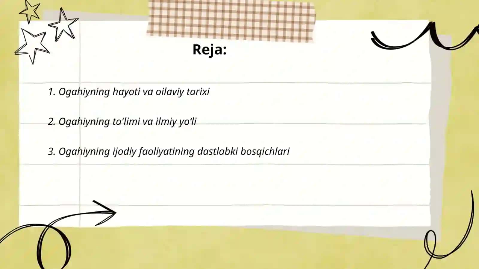 Ogahiy hayoti va ijodi 2