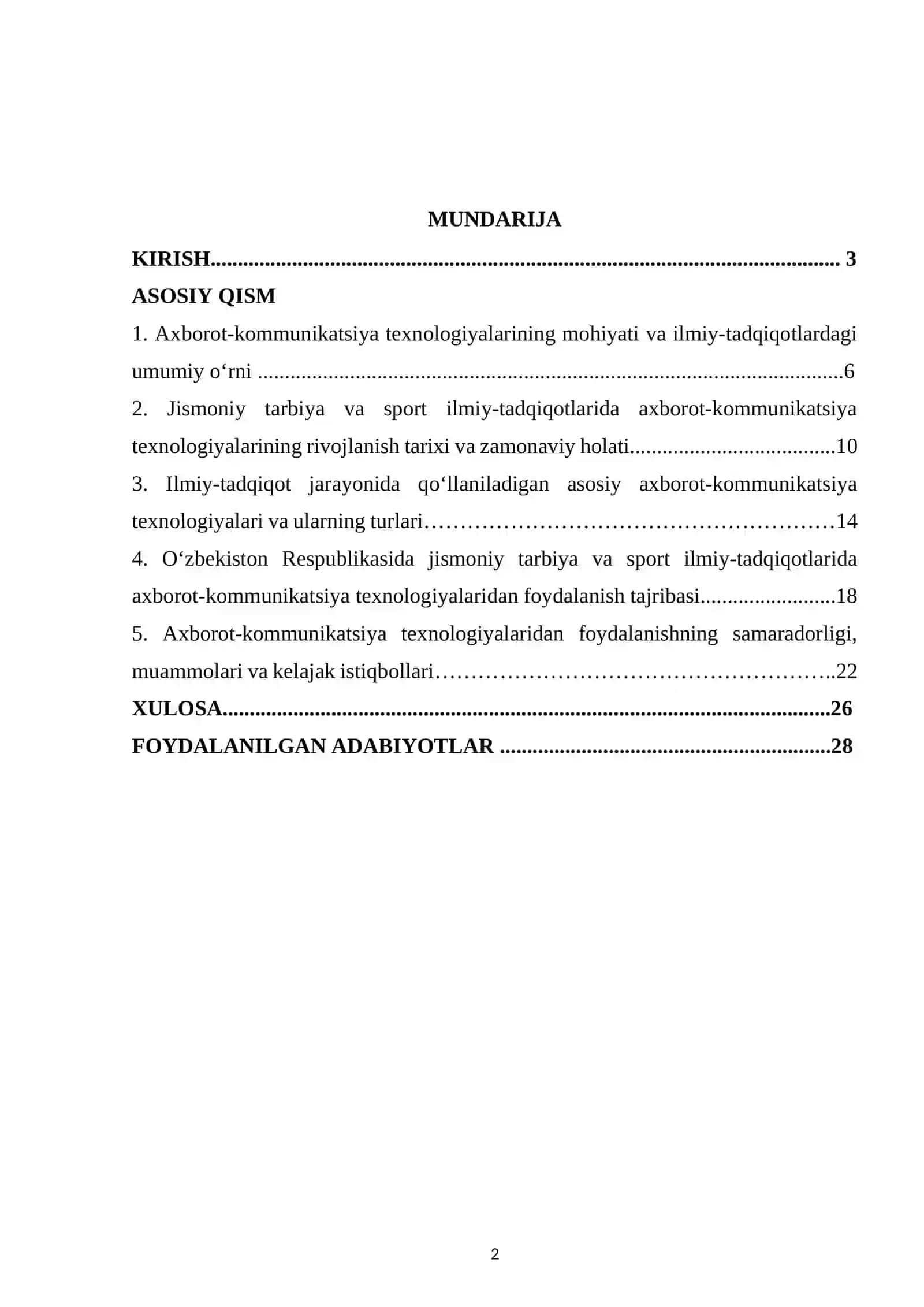 Jismoniy tarbiya va sport ilmiy-tadqiqotlarida axborot-kommunikatsiya texnologiyalaridan foydalanish 2